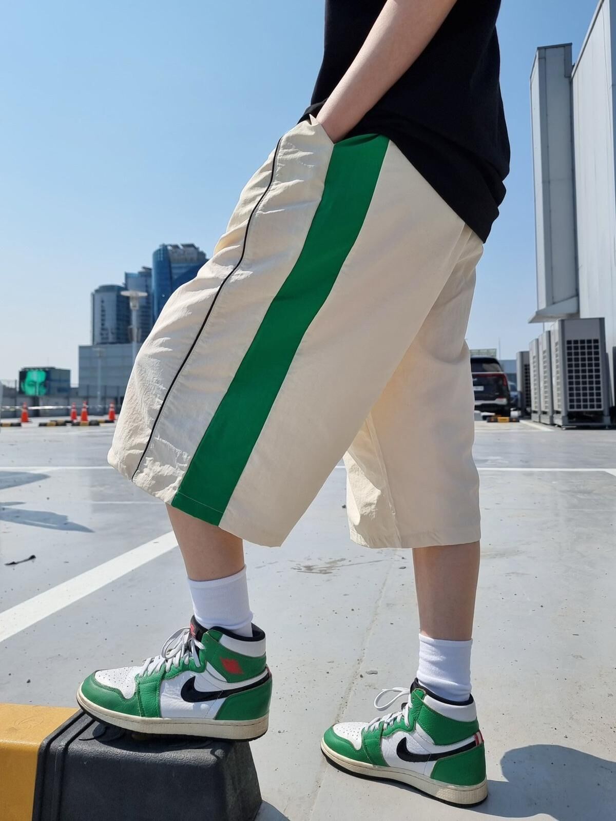 拼間工裝短褲 TAC-0232P