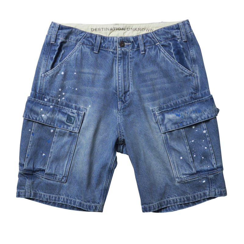 『代購+現貨商品』2025SS Liberaiders DENIM 6POCKET SHORTS 破壞 潑漆 牛仔 短褲 現貨 718032501