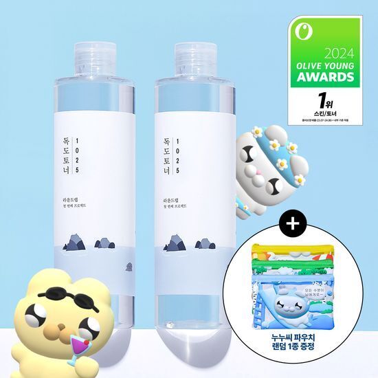 《現貨》ROUND LAB x amuroki 1025 Dokdo Toner 300ml 1+1