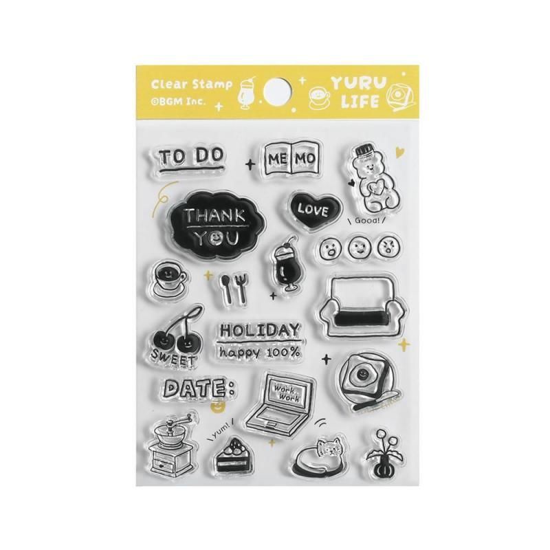 放鬆日記 +Clear Stamp 透明印章組 ｜日本BGM