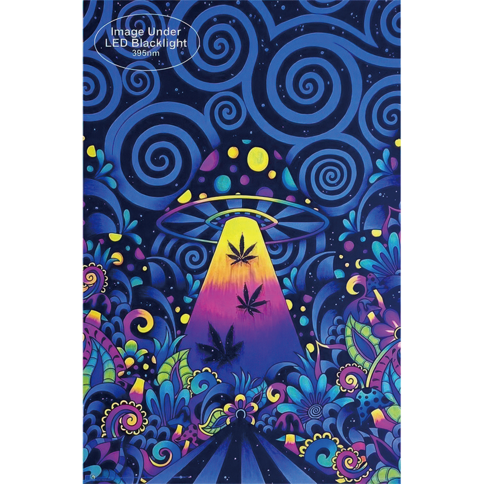 BRIZLAND UFO TRACTOR BLACKLIGHT(UV) POSTER