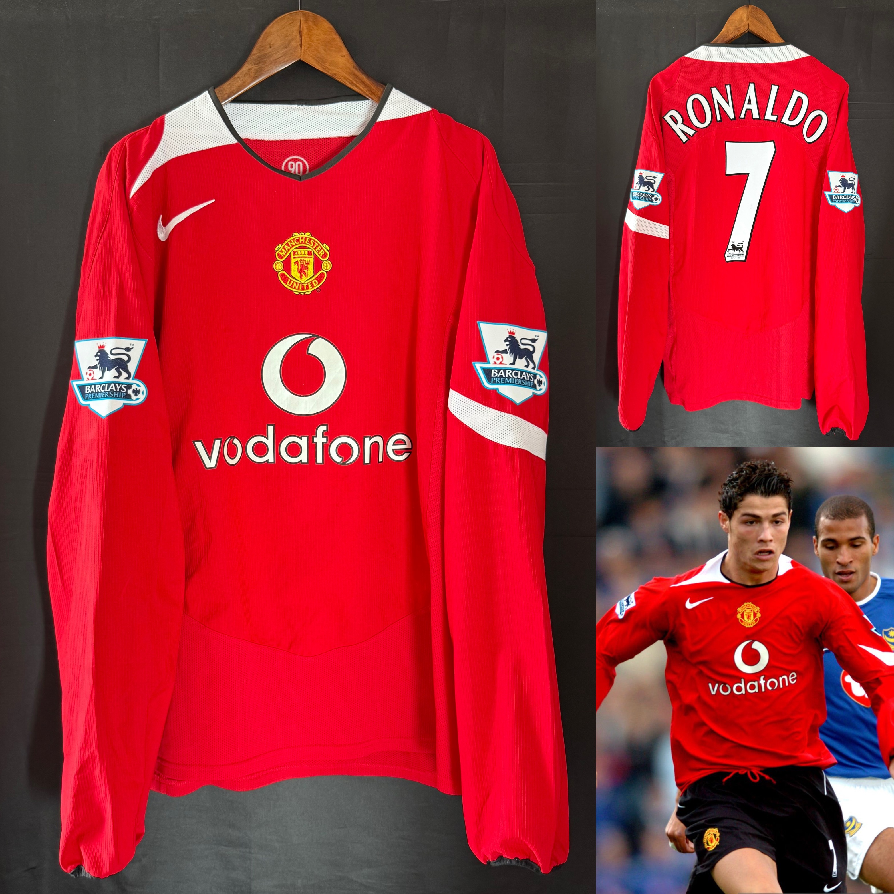 曼聯 2004-2006 Nike 主場長袖球衣 #7 RONALDO