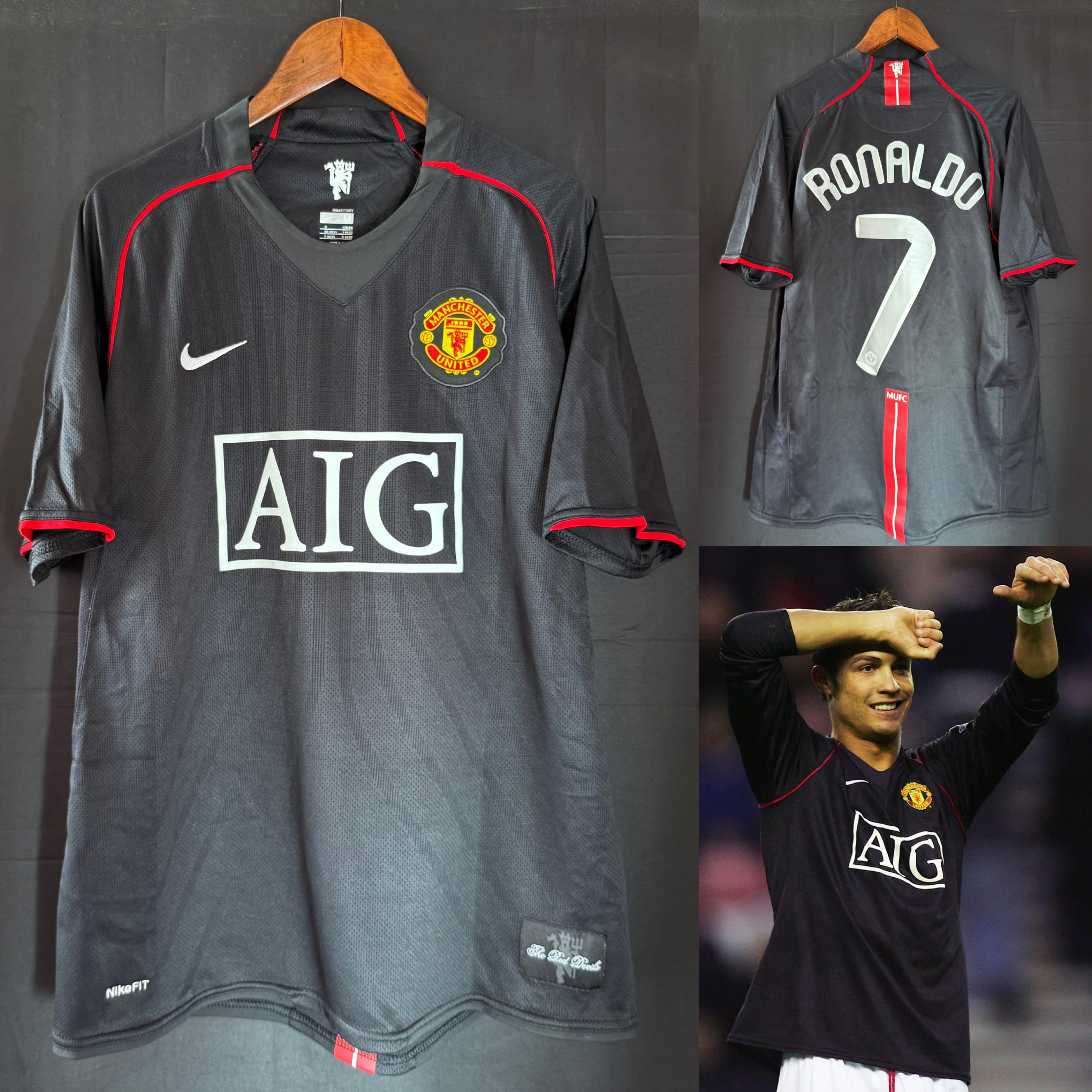 曼聯 2007-2008 Nike 作客球衣 #7 RONALDO