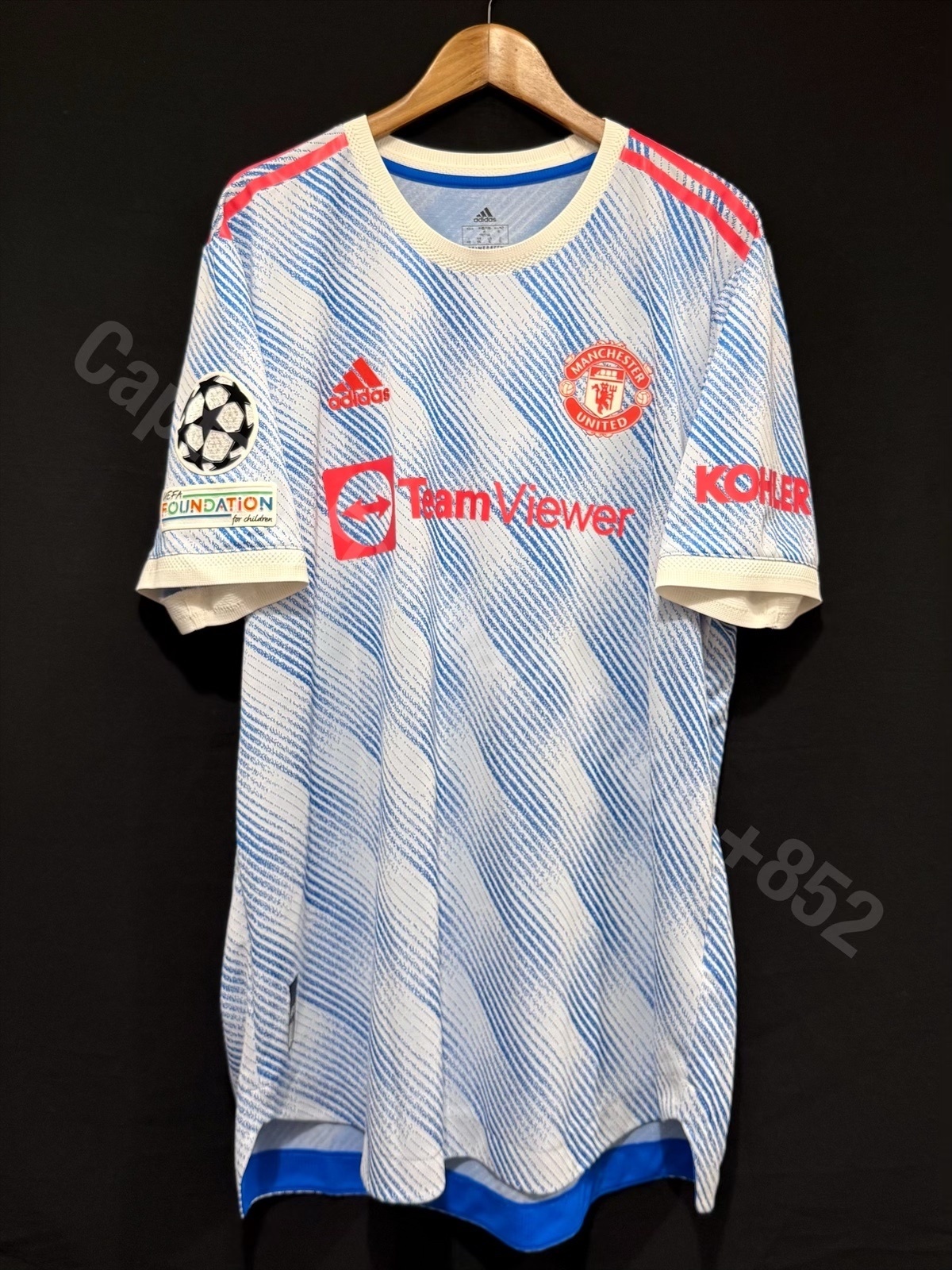 Manchester United 2021-2022 Adidas Away Authentic Player Shirt #23 SHAW