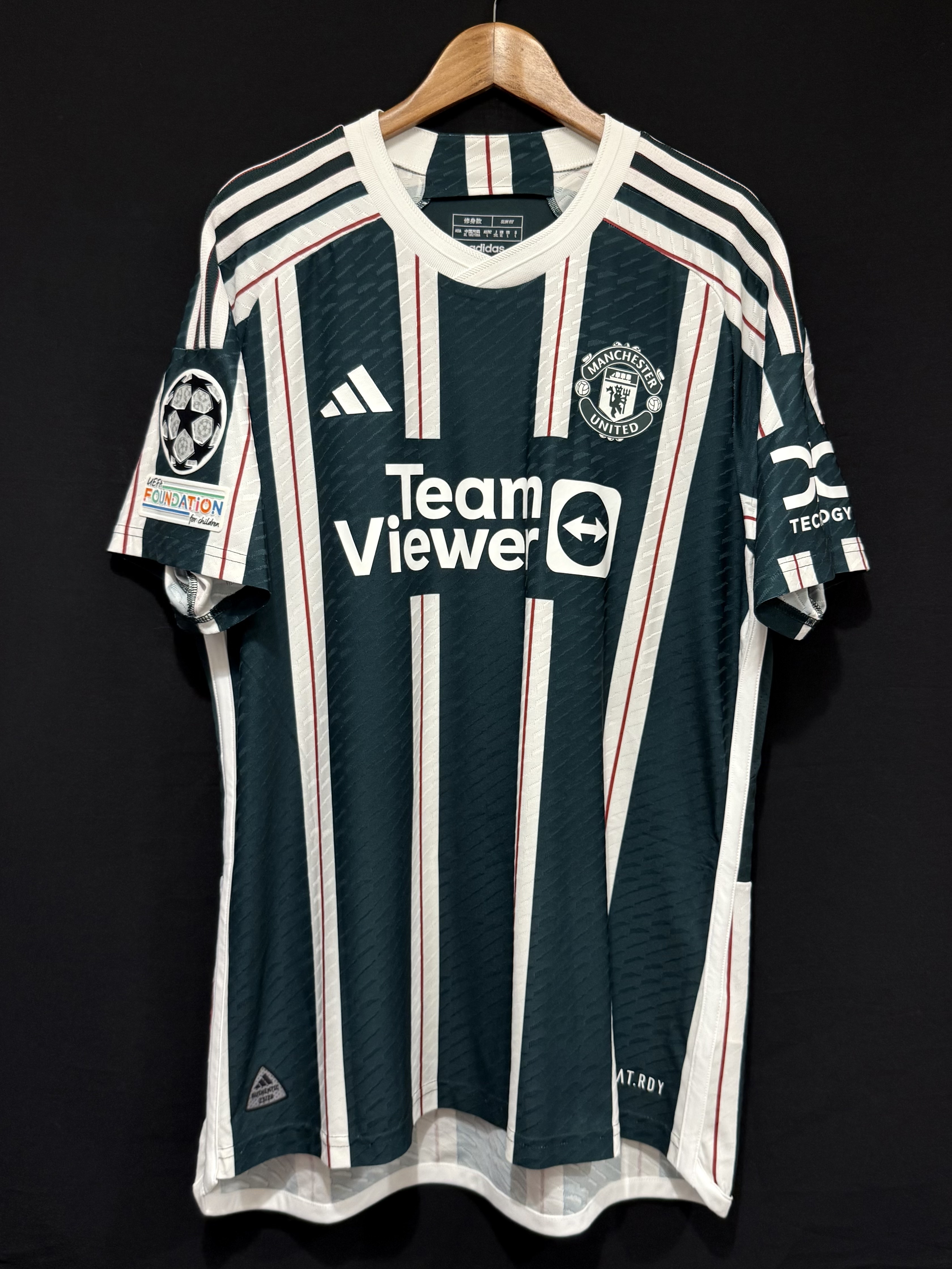 Manchester United 2023-2024 Adidas Away Authentic Player Shirt #6 MARTINEZ