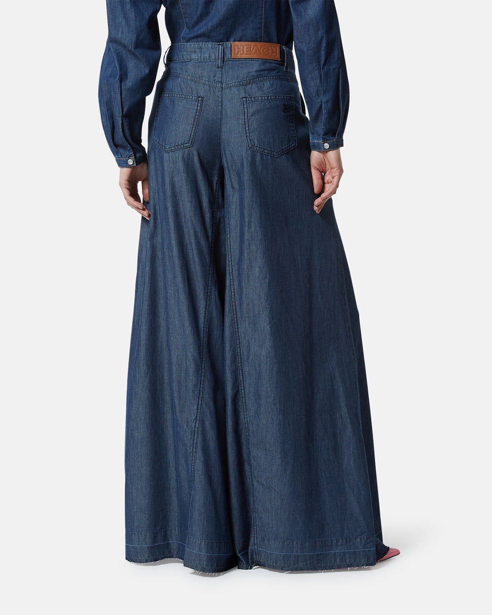 【Silvian Heach】寬版個性單寧長褲