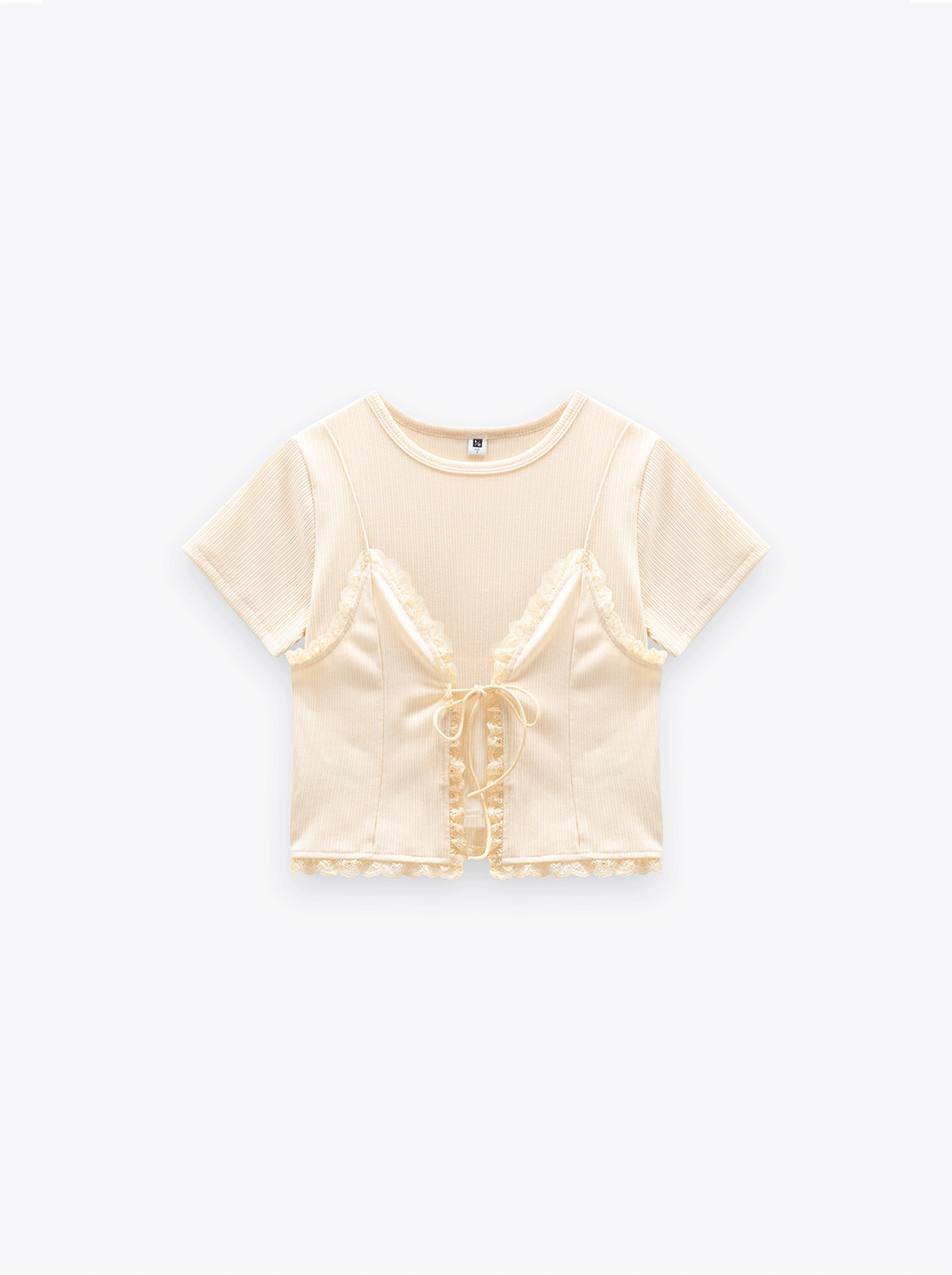 蕾絲花邊兩件式上衣