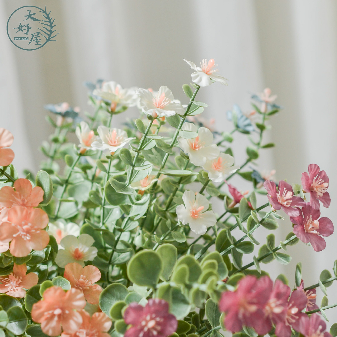 仿真琉璃尤加利花束