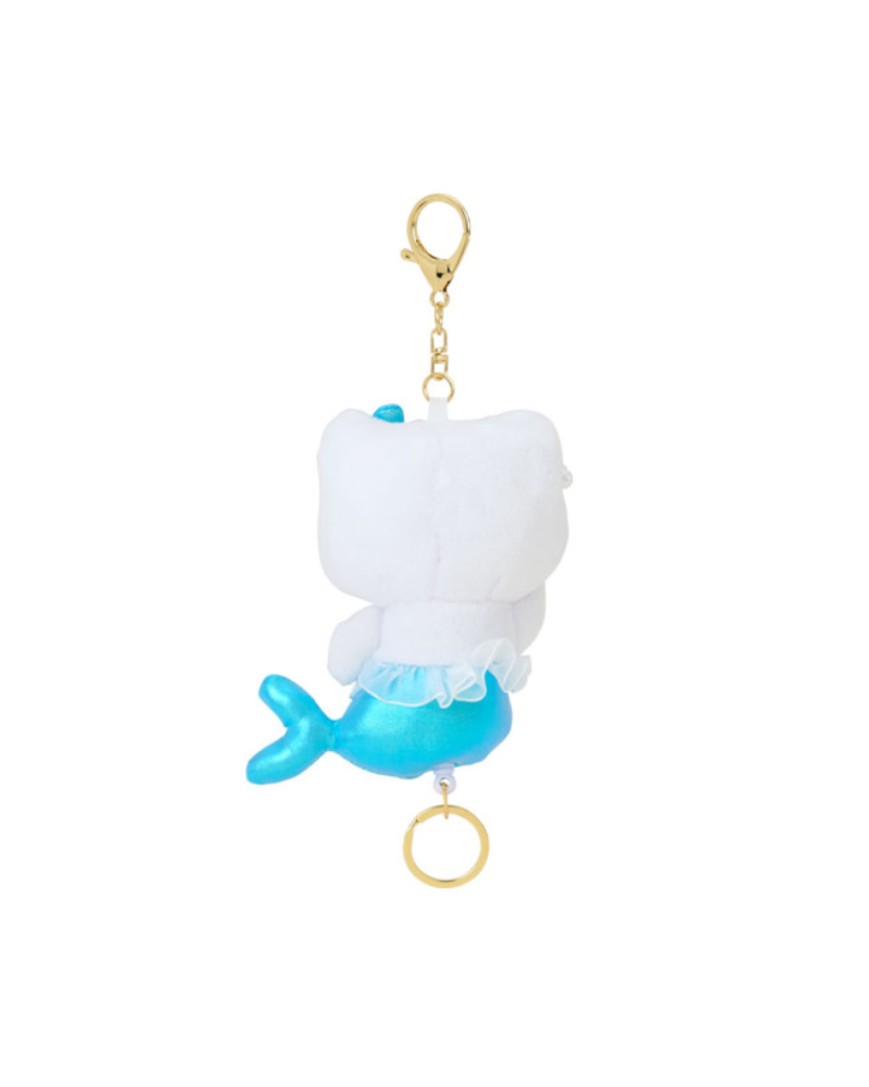 Hello Kitty 藍色美人魚毛公仔掛飾連伸縮扣