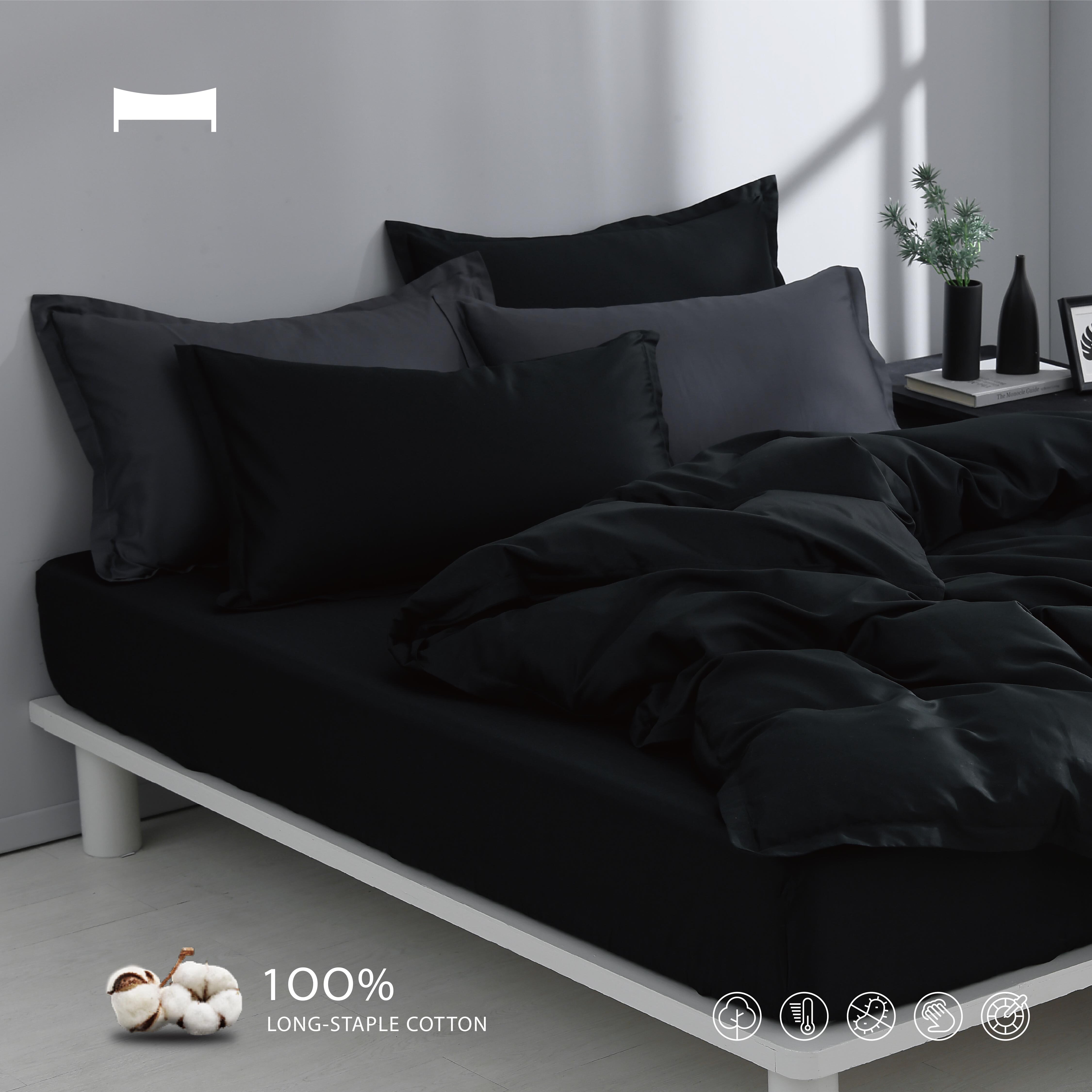 睡棉美學｜60支長絨棉《碳木黑 CARBON BLACK》