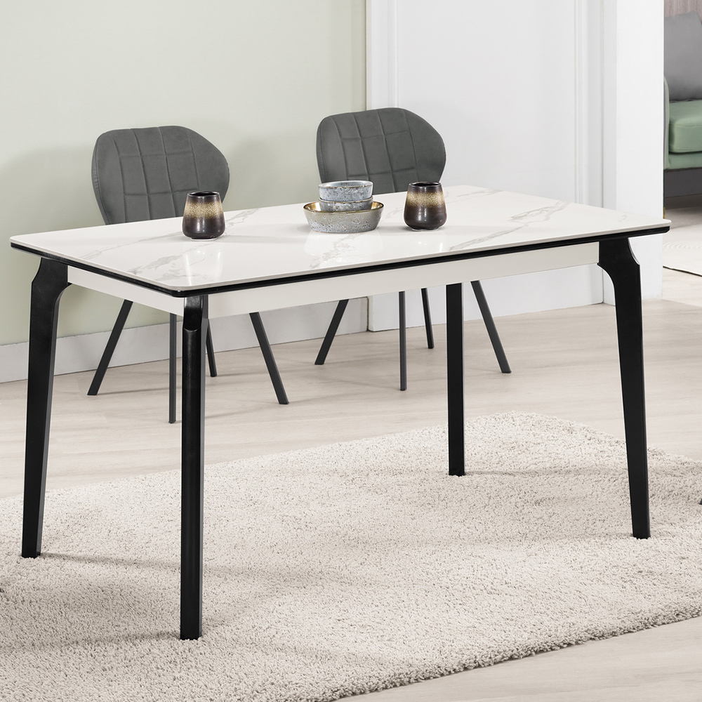 傑司4.3尺工業風岩板餐桌/休閒工作桌