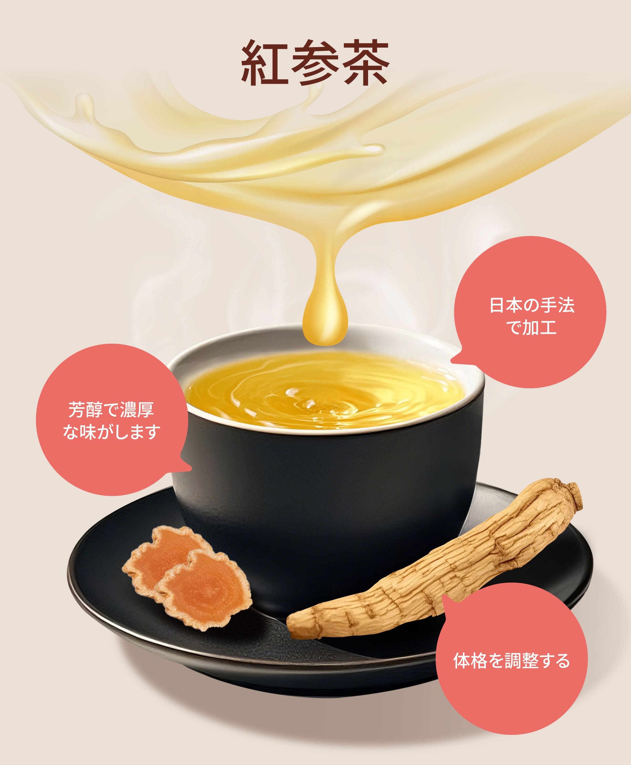 Dengyi 紅参茶 の特徴