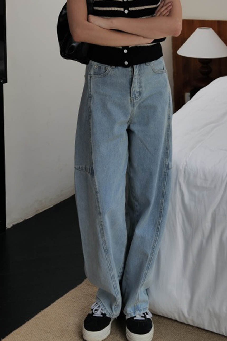 高磅牛仔彎刀褲*3色