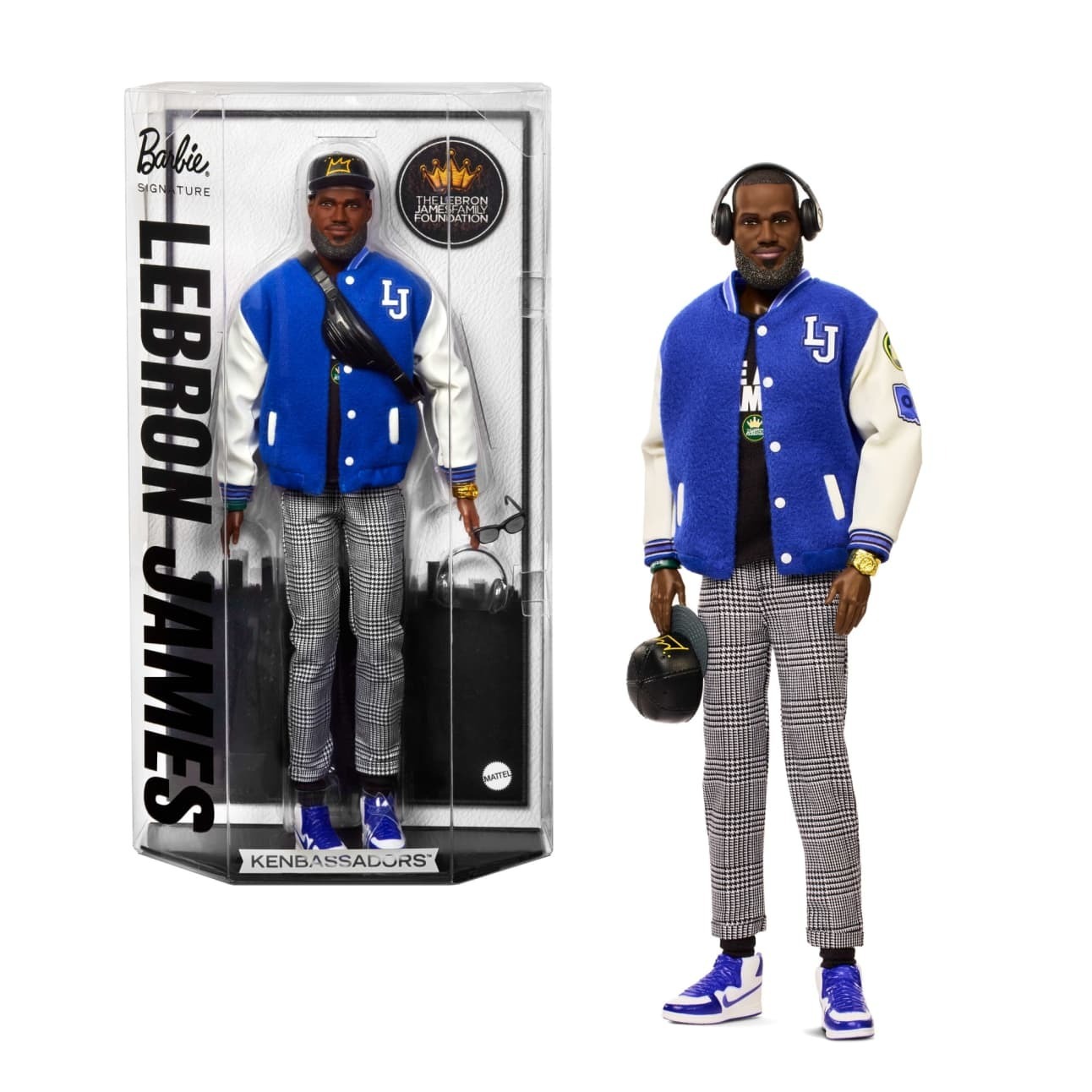 NBA公仔 Barbie Signature LeBron James Kenbassadors Collectible Doll 洛杉磯湖人 詹姆斯 肯尼娃娃 芭比娃娃 全新