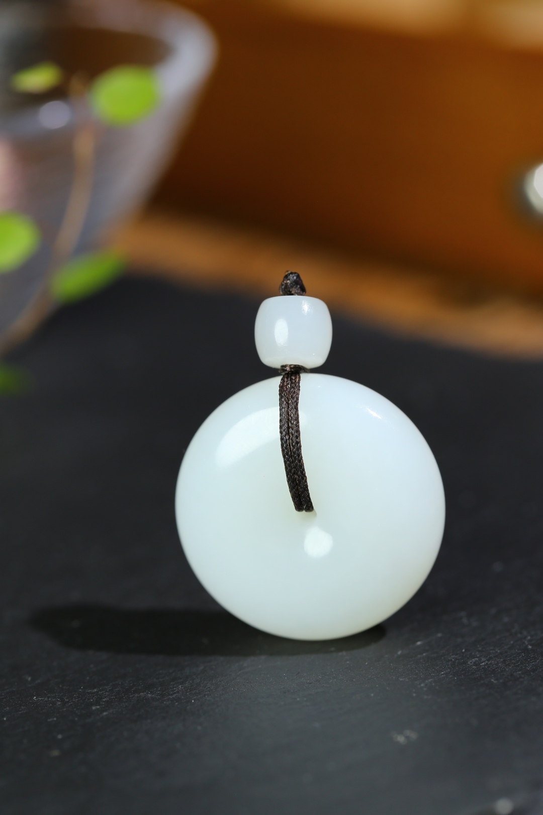 和田玉平安扣 (28mm直徑),天然和田玉軟玉