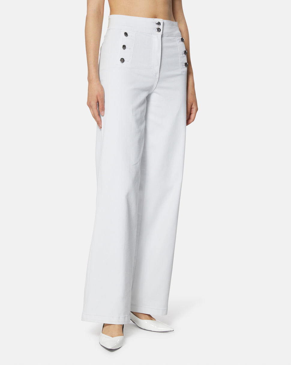 【Silvian Heach】三扣造型單寧長褲