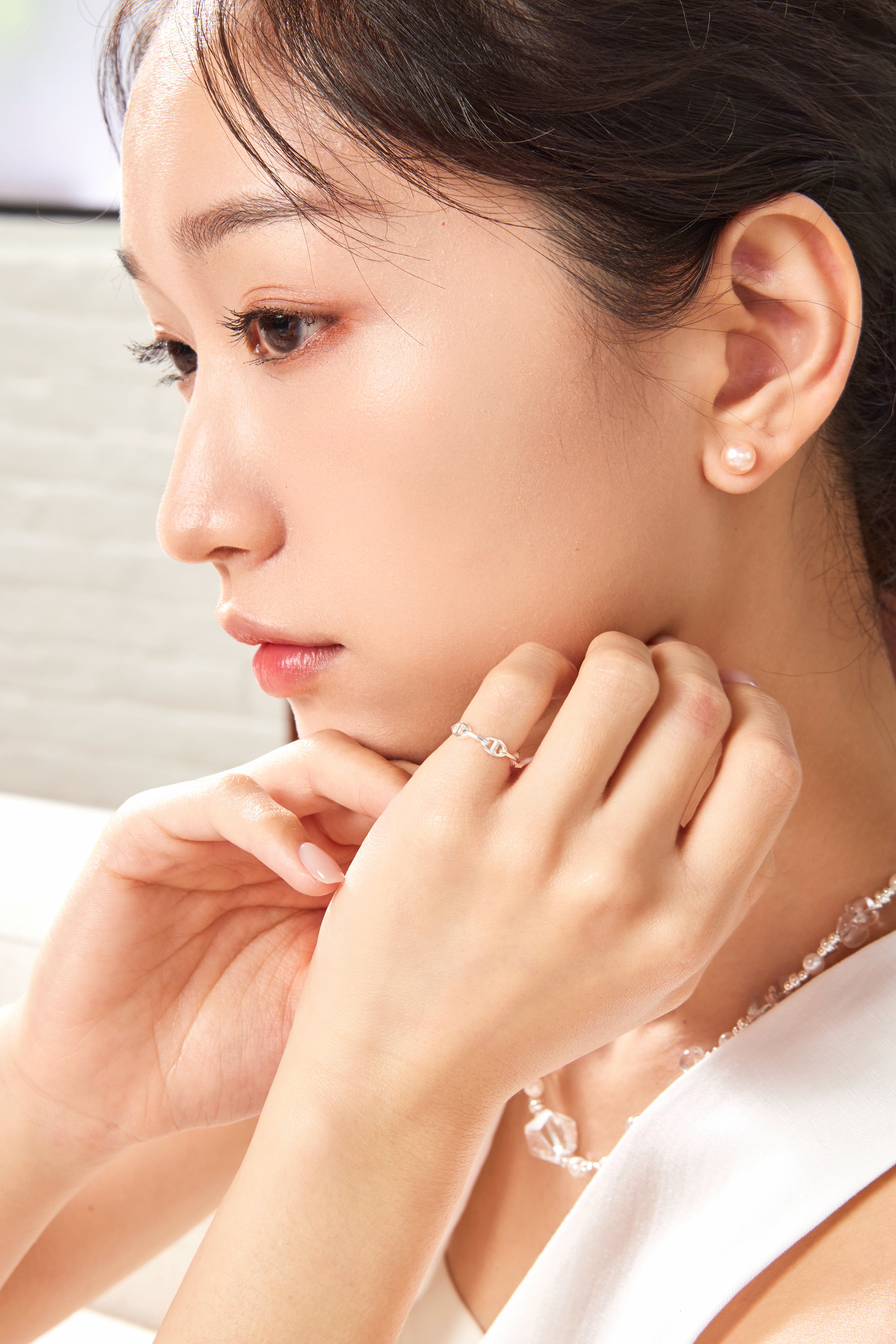 R1057  |  純銀豬鼻子尾戒戒指