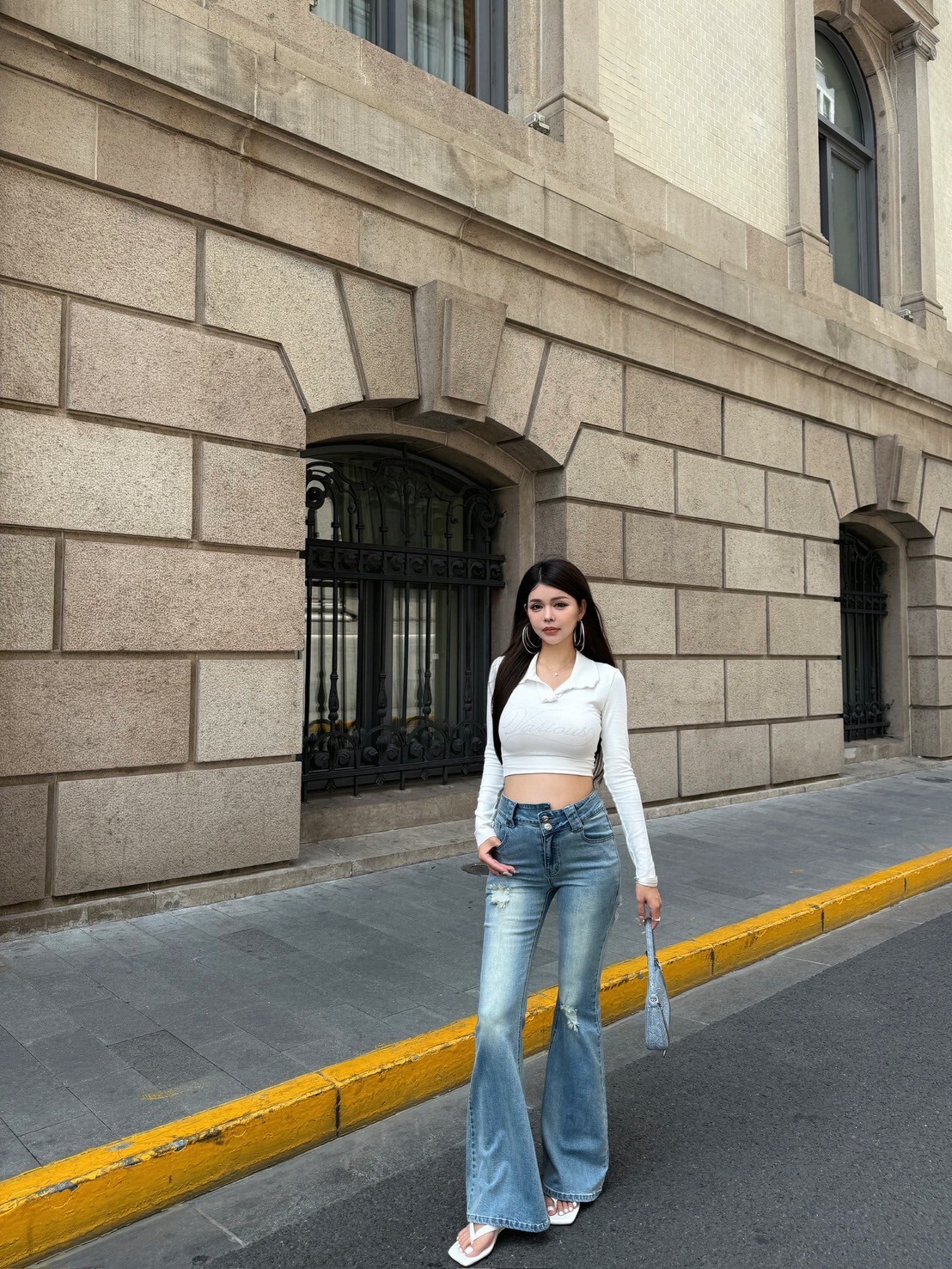 漫畫長腿Comic’—牛仔喇叭褲