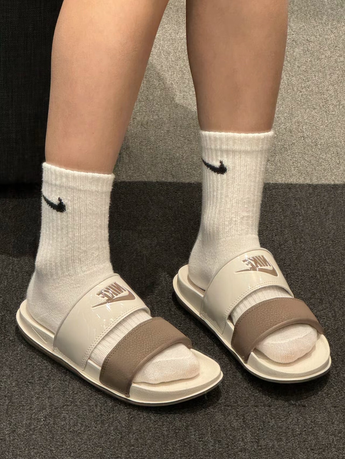 <海外限定✈️>NIKE OFFCOURT DUO SLIDE 防滑防磨 拖鞋 大地色