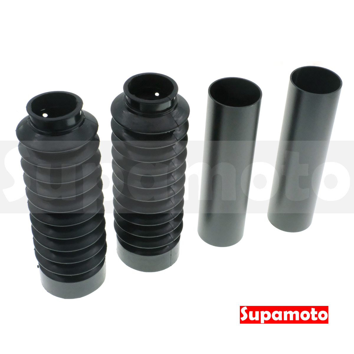 -Supamoto- 前叉防塵套—C (黑化/上管/41mm/短版/前避震/橡皮套/復古/鋁合金/檔車/改裝/通用)
