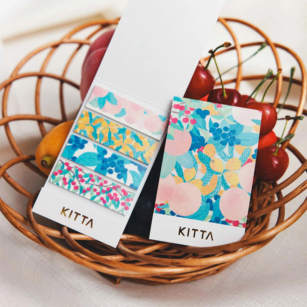 KING JIM ｜ KITTA 隨身攜帶和紙膠帶 限定款 水果 (宮下和設計款)