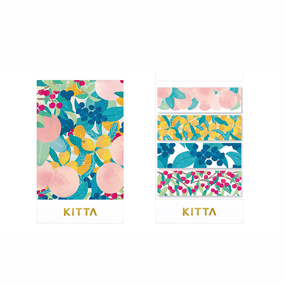 KING JIM ｜ KITTA 隨身攜帶和紙膠帶 限定款 水果 (宮下和設計款)