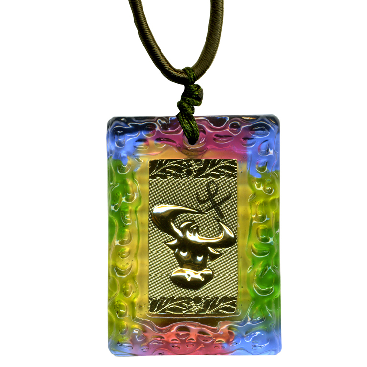 鹿港窯 開運金箔琉璃項鍊~十二生肖