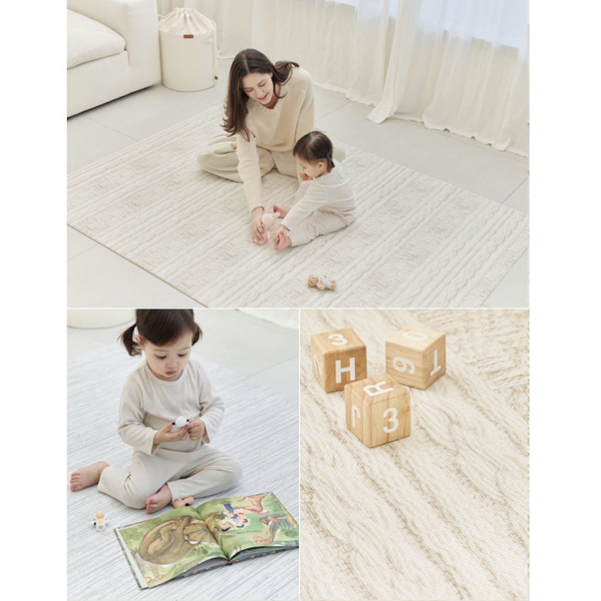 日本版 Dwinguler 韓國雙面遊戲墊 (加厚加大版) - 毛織工藝 (M)