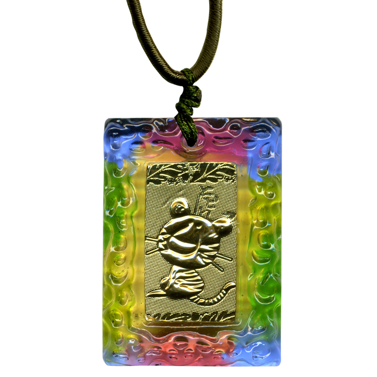 鹿港窯 開運金箔琉璃項鍊~十二生肖