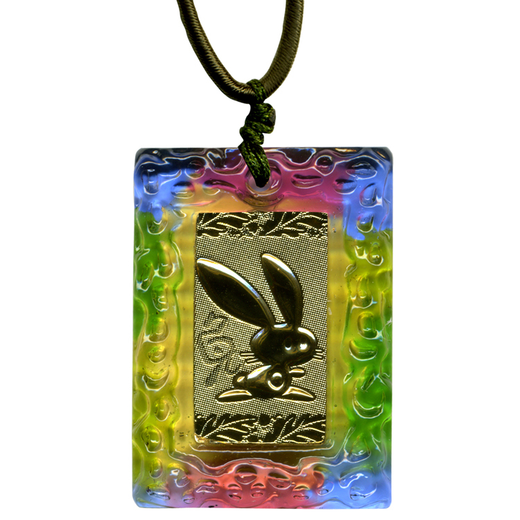 鹿港窯 開運金箔琉璃項鍊~十二生肖