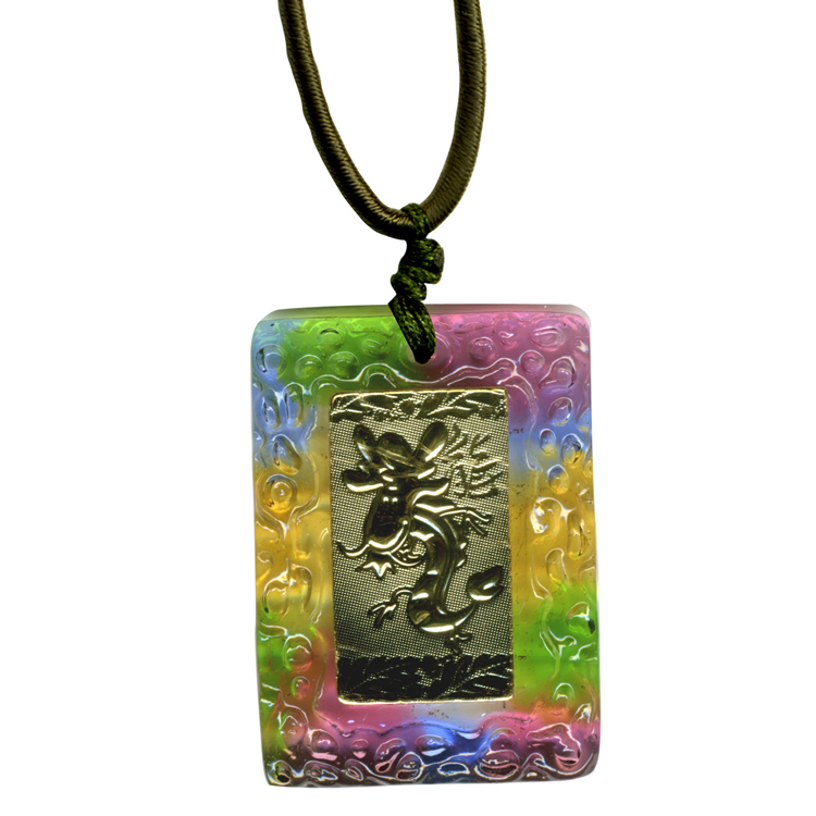 鹿港窯 開運金箔琉璃項鍊~十二生肖