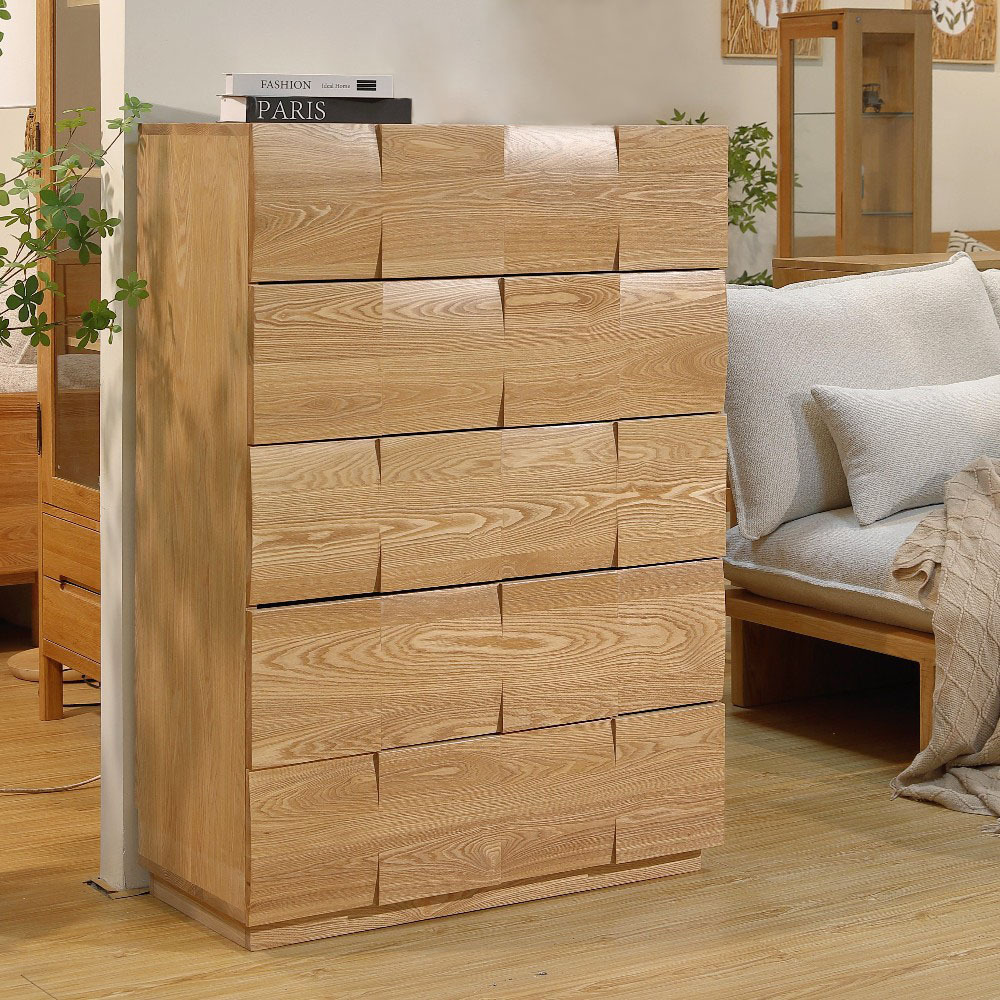 〖特惠款〗魔方實木五斗櫃 FP-0052