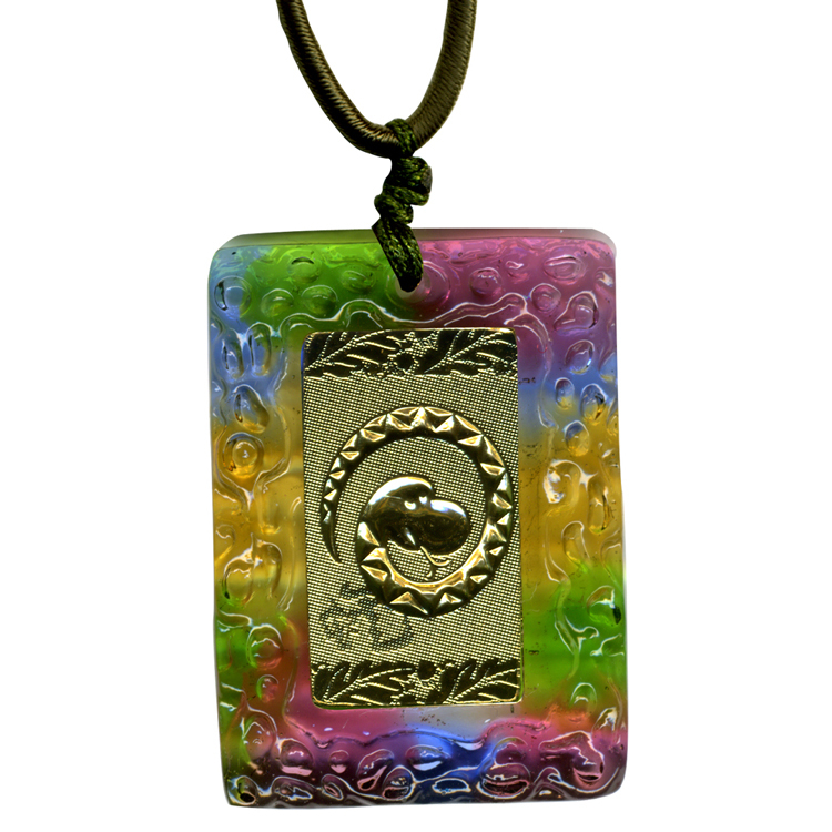 鹿港窯 開運金箔琉璃項鍊~十二生肖