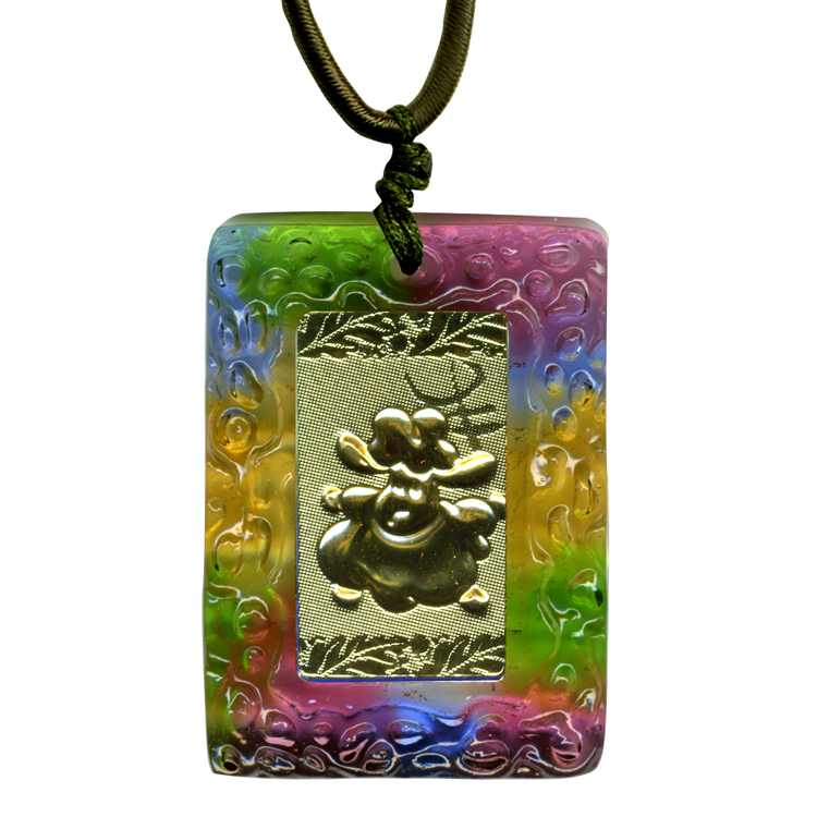 鹿港窯 開運金箔琉璃項鍊~十二生肖