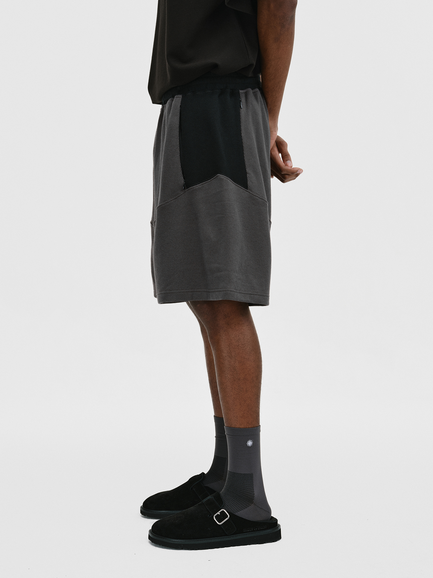 #預購 Shadow by unbent 進口 鳥眼蜂窩 氣流紡 拼接 運動 短褲 三色