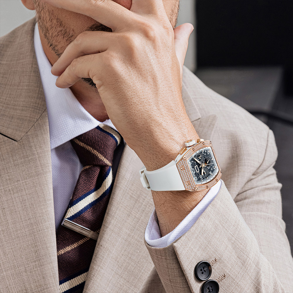 【Bonest Gatti 布加迪】疾速系列 BG5004 酒桶 三眼 日月星辰 鏤空 夜光 機械錶