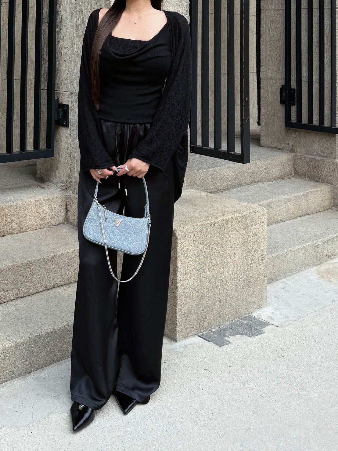 絲滑垂涼’Silky—醋酸緞面長褲