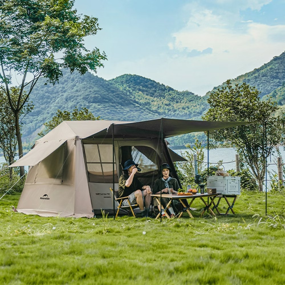 【Naturehike】 Village6.0 鈦黑膠一室一廳屋脊自動帳篷3-4人