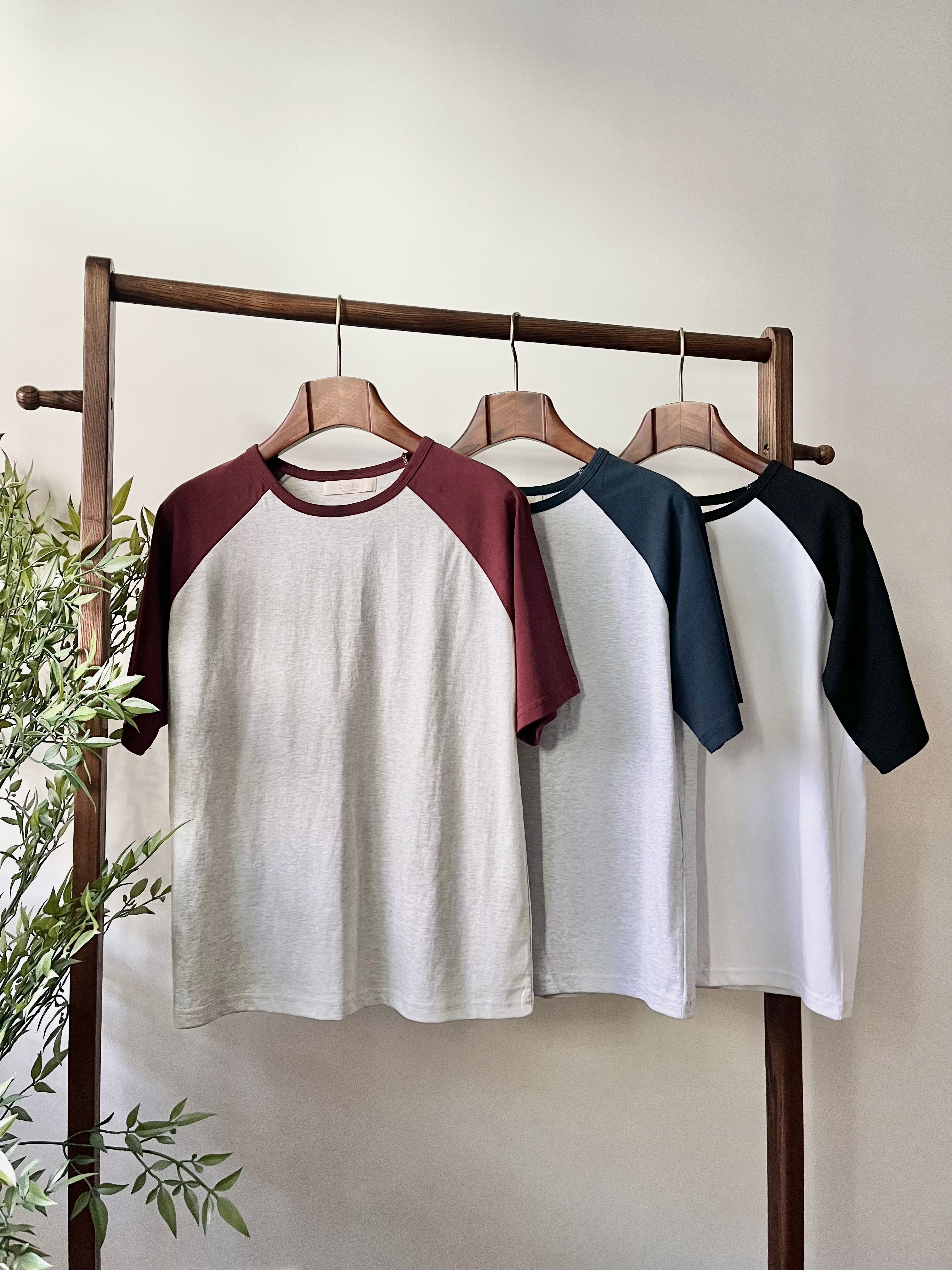 🌿簡約牛角袖Tee