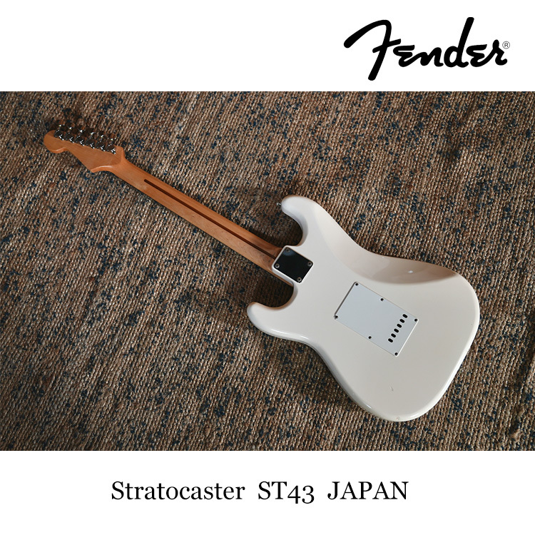 已售出 第4號 Fender 🇯🇵 JAPAN Stratocaster ST43 白色 二手 電吉他 附袋 保固3個月