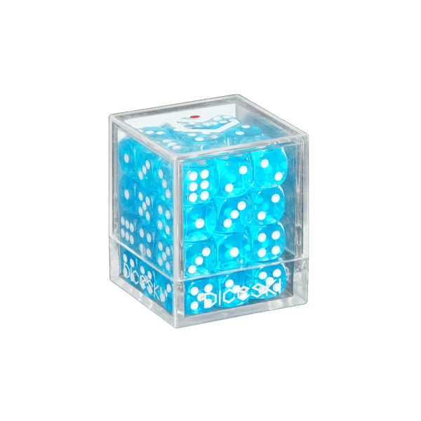 DICESKI - Translucent - 12mm D6 青 (36 骰) -DSI00006