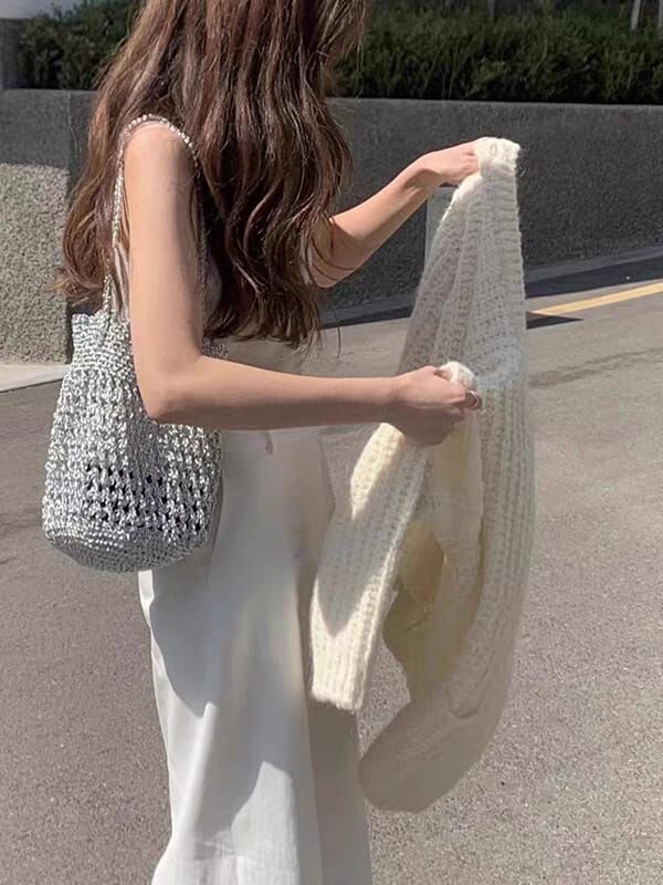 BG4301 全人手編織夏日肩背包