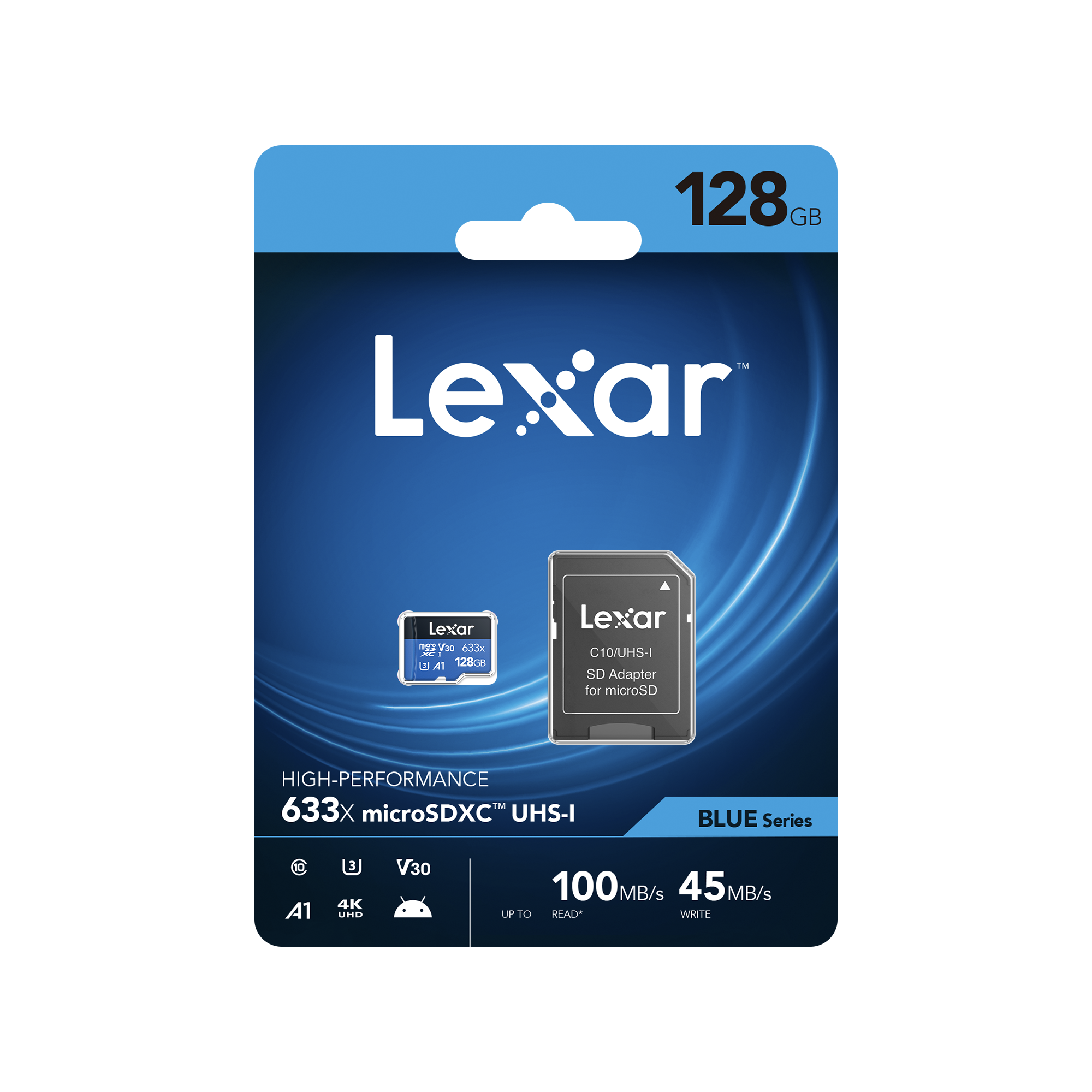 Lexar 雷克沙 633x microSDXC UHS-I A1 U3 128G記憶卡