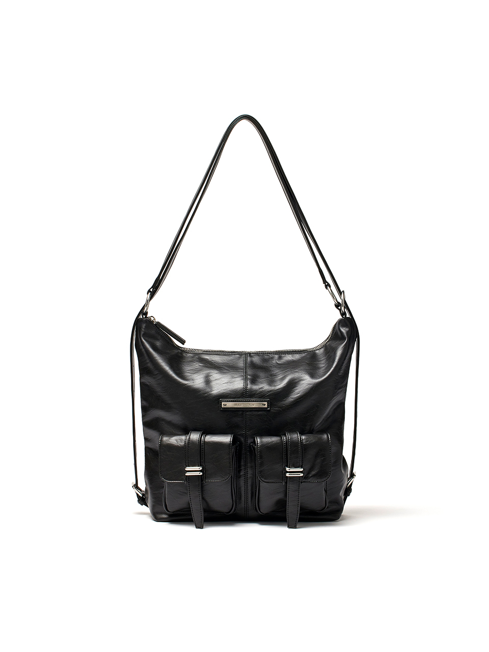 雙口袋兩用包 黑色