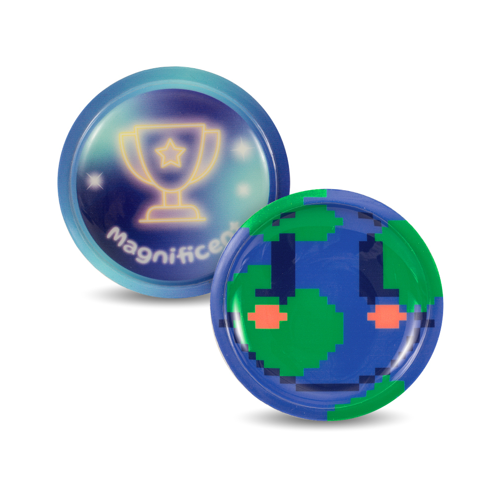 替換式魔鬼氈徽章(2入組)-冰鋒武士