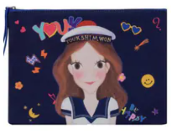 [S] YSW COLORFUL FLAT POUCH M, J0XAC12NYLNM (SYW332)