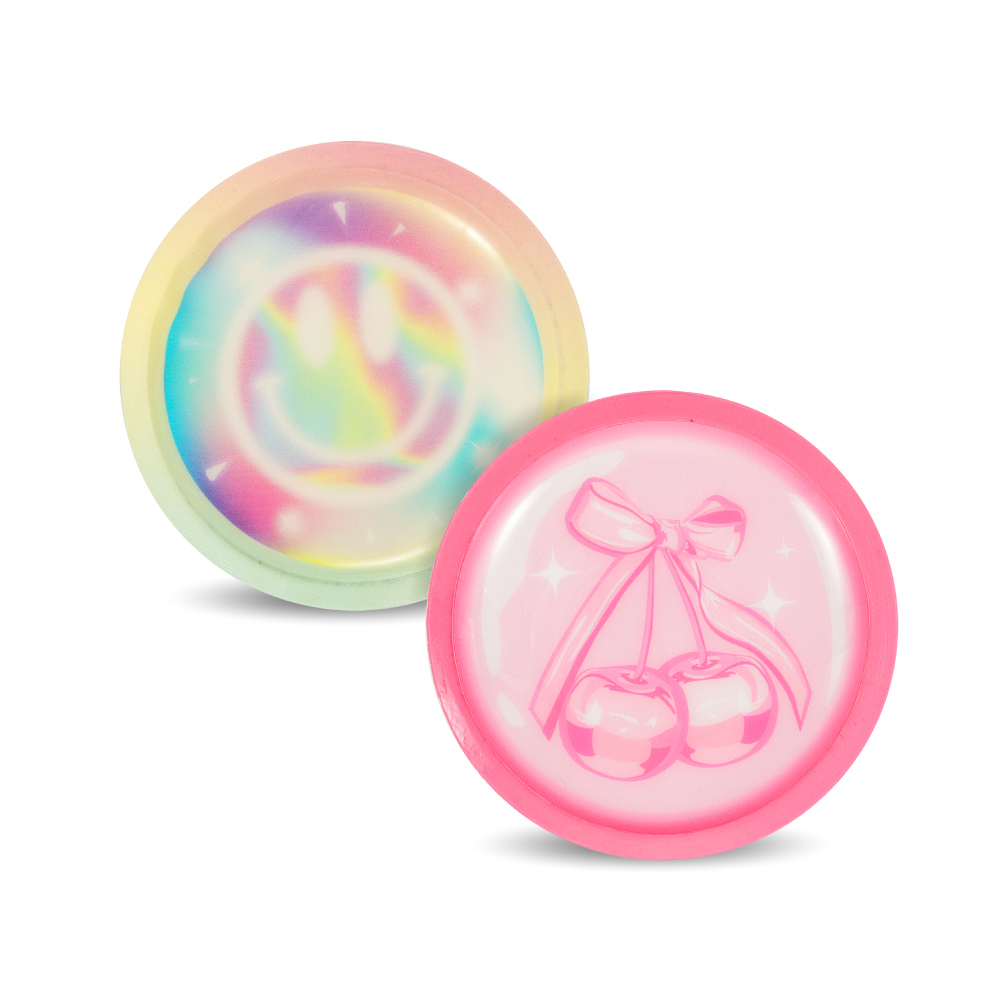 替換式魔鬼氈徽章(2入組)-粉戀日記