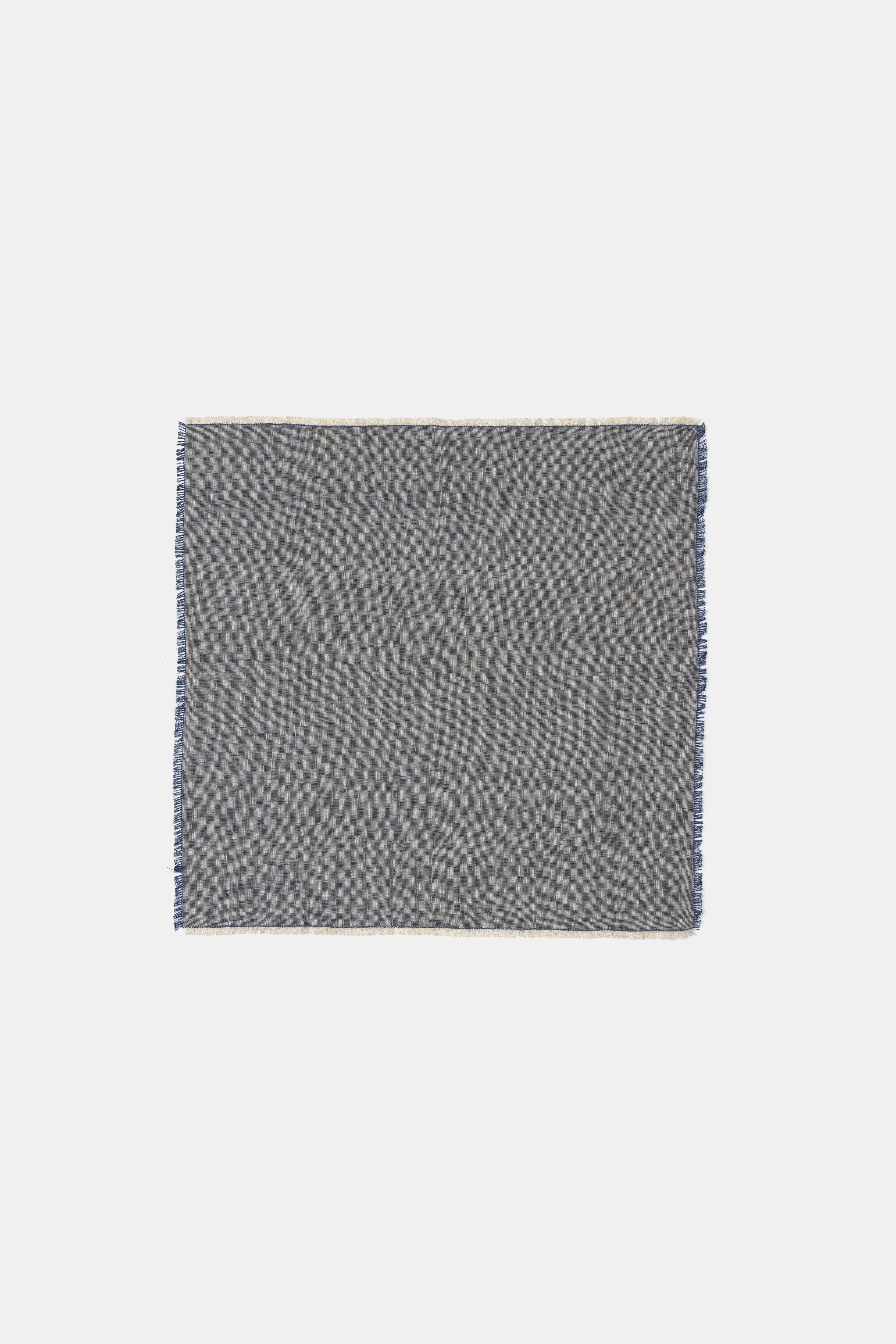 Portofino 亞麻餐巾＿水洗藍