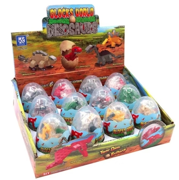 新竹院 | 恐龍時代扭蛋積木/12入