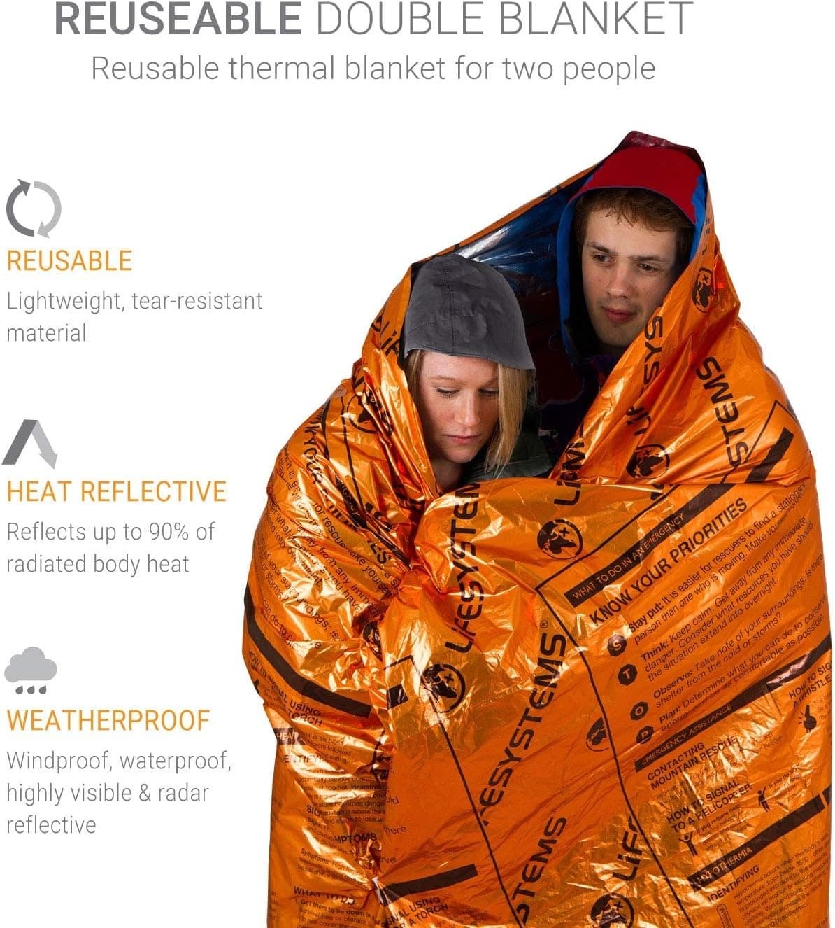 Lifemarque Li-systems Heatshield Double Blanket 雙人求生毯